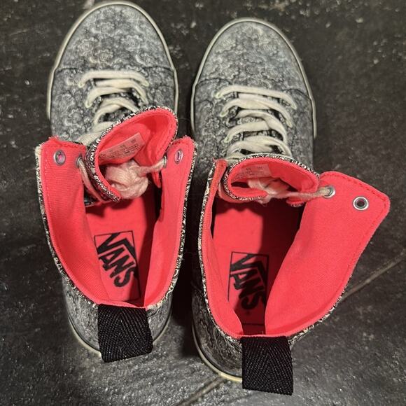 VANS Sydney Henna Hi Womens Black Paisley Print Skate Ankle Sneakers Shoes 8.5 - Picture 5 of 12